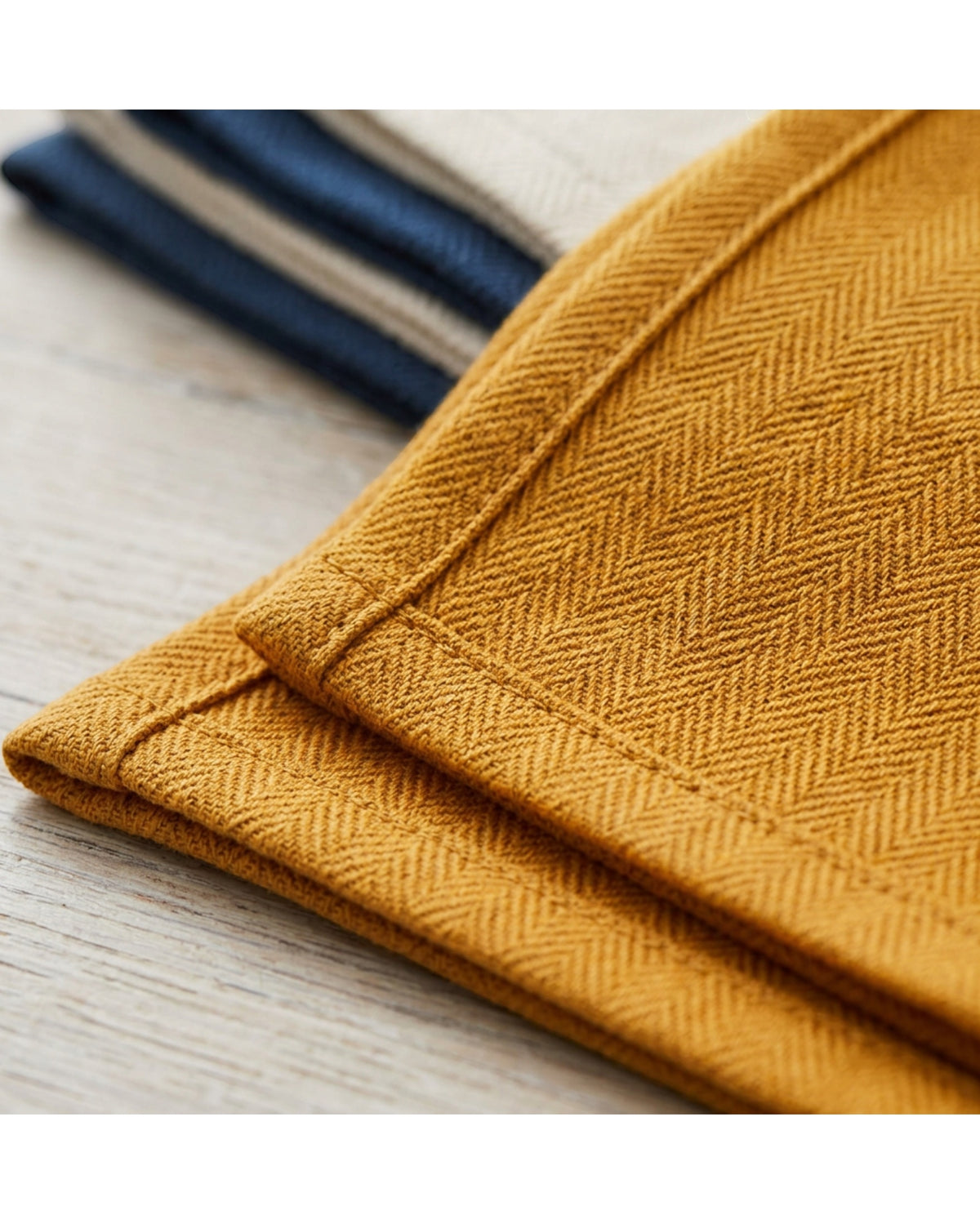 Clovn Cotton Herringbone Cleaning Cloths 32 x 32 cm Five Pack - Detail view