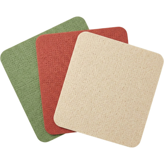 Clovn Cellulose Cotton Sponge Cloths 20 x 18 cm Three Pack - Product view