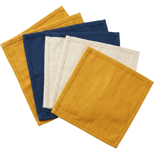 Clovn Cotton Herringbone Cleaning Cloths 32 x 32 cm Five Pack - Product view